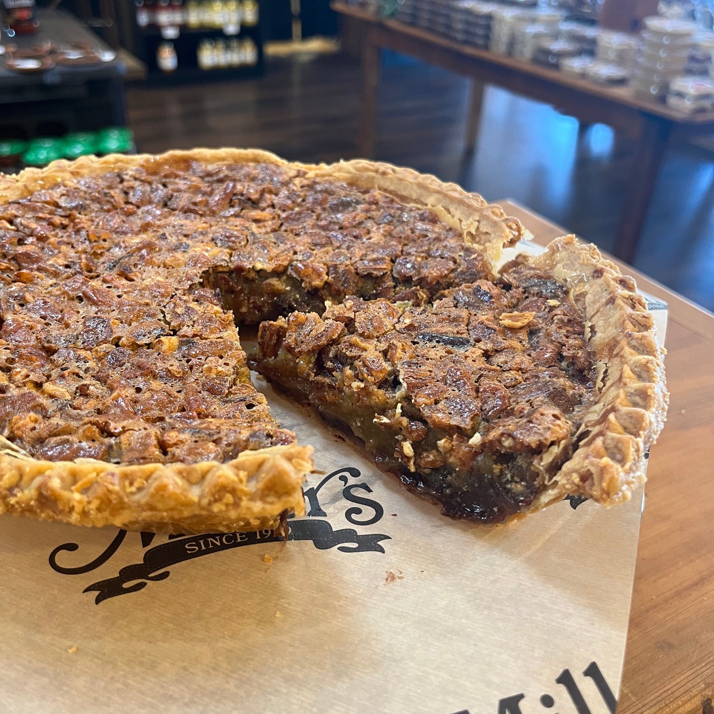 Chocolate Pecan Pie from Miller's - It's World Famous! (Tin Not Included)