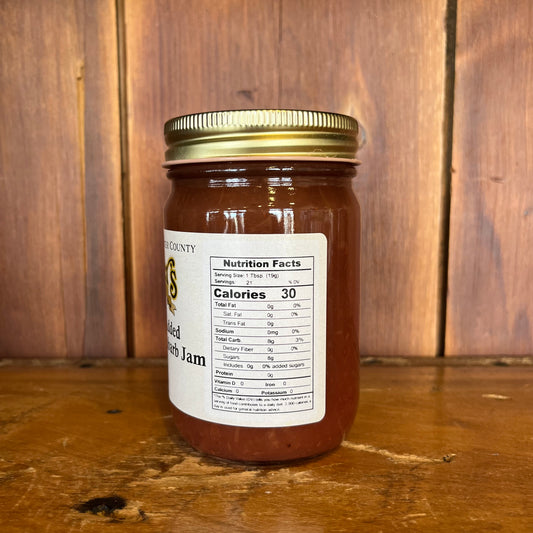No Sugar Added Strawberry Rhubarb Jam