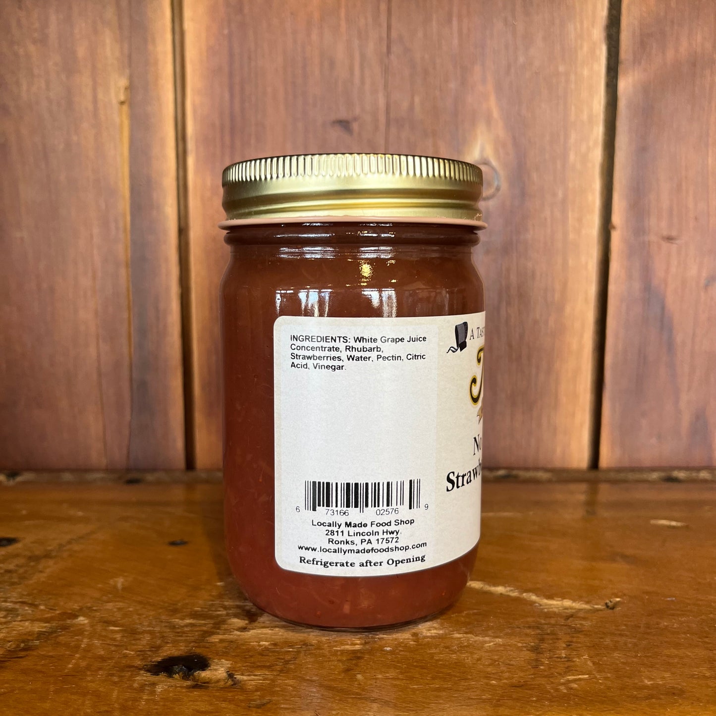 No Sugar Added Strawberry Rhubarb Jam