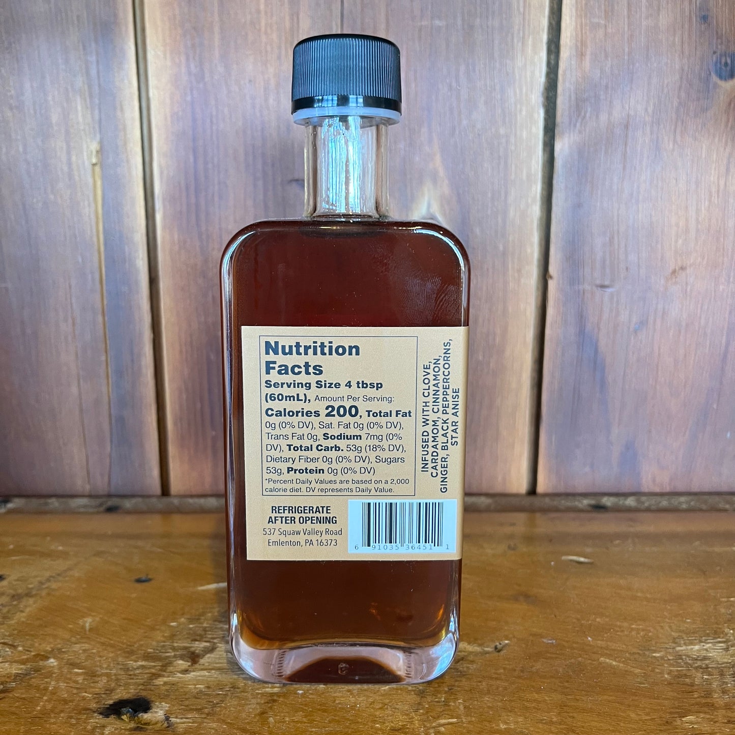 Old State Farms Chai Infused Maple Syrup