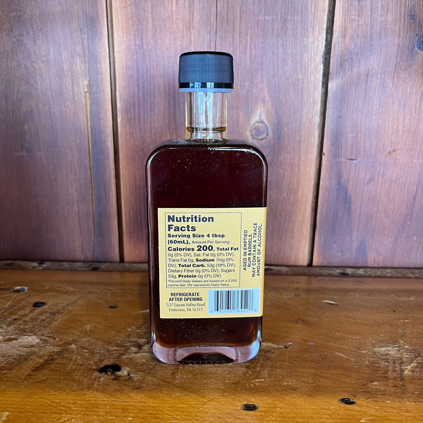Old State Farms Rum Barrel Aged Maple Syrup