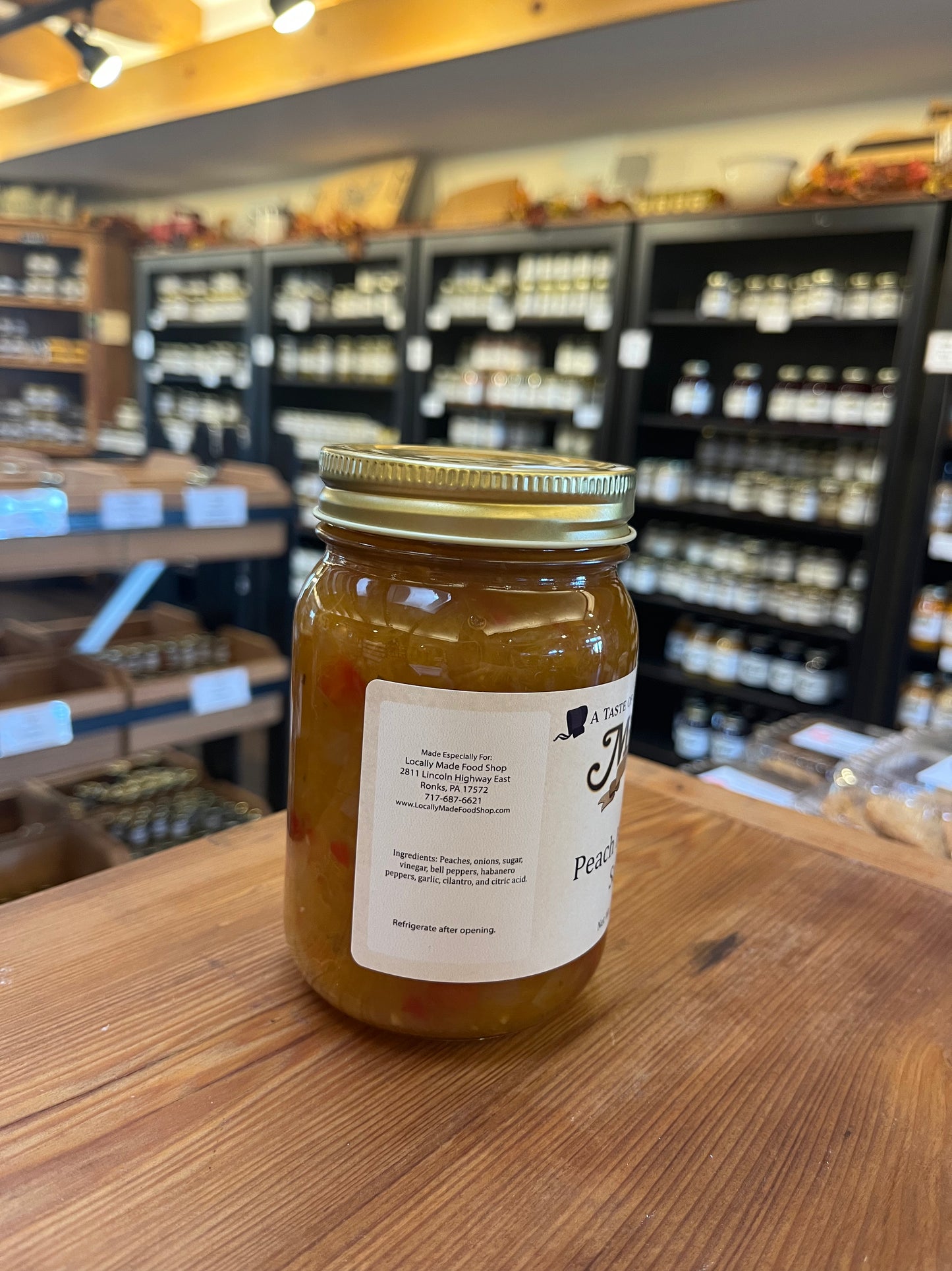 Peach Habanero Salsa