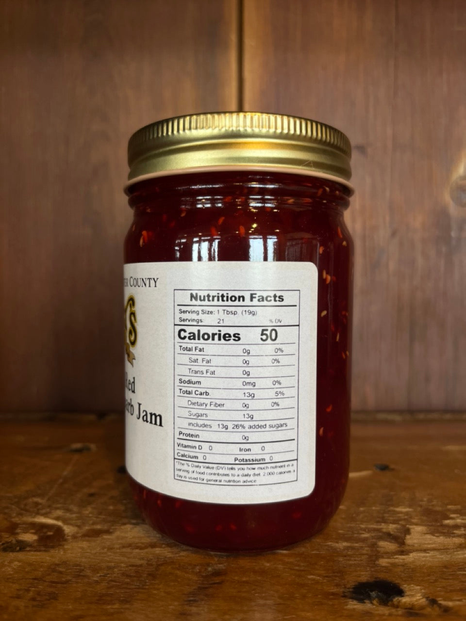 Red Raspberry Rhubarb Jam