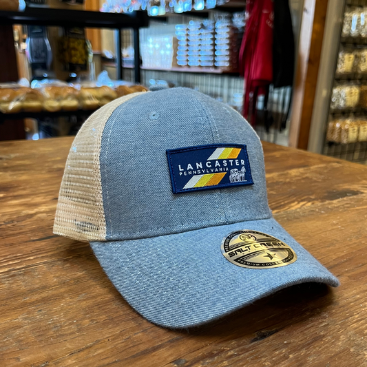 Lancaster Pennsylvania Trucker Hat – Blue & White