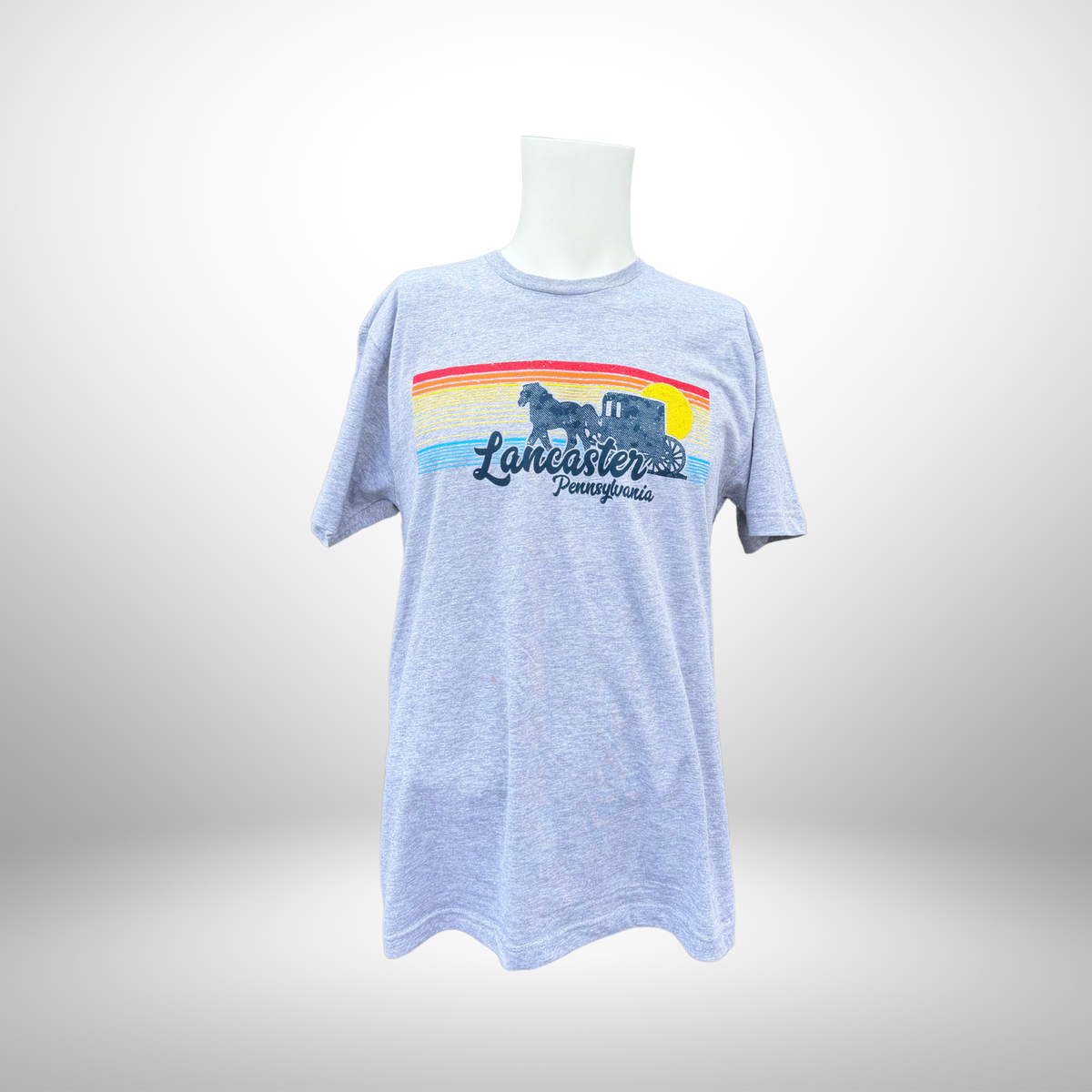 Grey Sunset Horse & Buggy T-Shirt