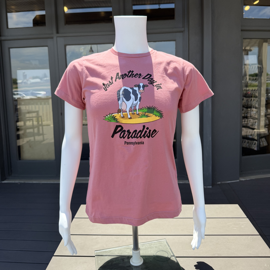 Just Another Day in Paradise Pink Kids Tee