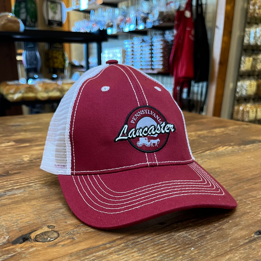 Lancaster Pennsylvania Trucker Hat – Red & White