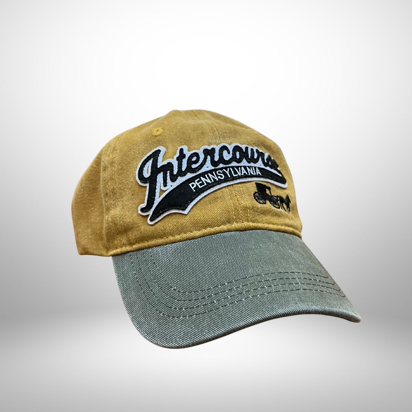Intercourse Pennsylvania Baseball Cap – Yellow & Green