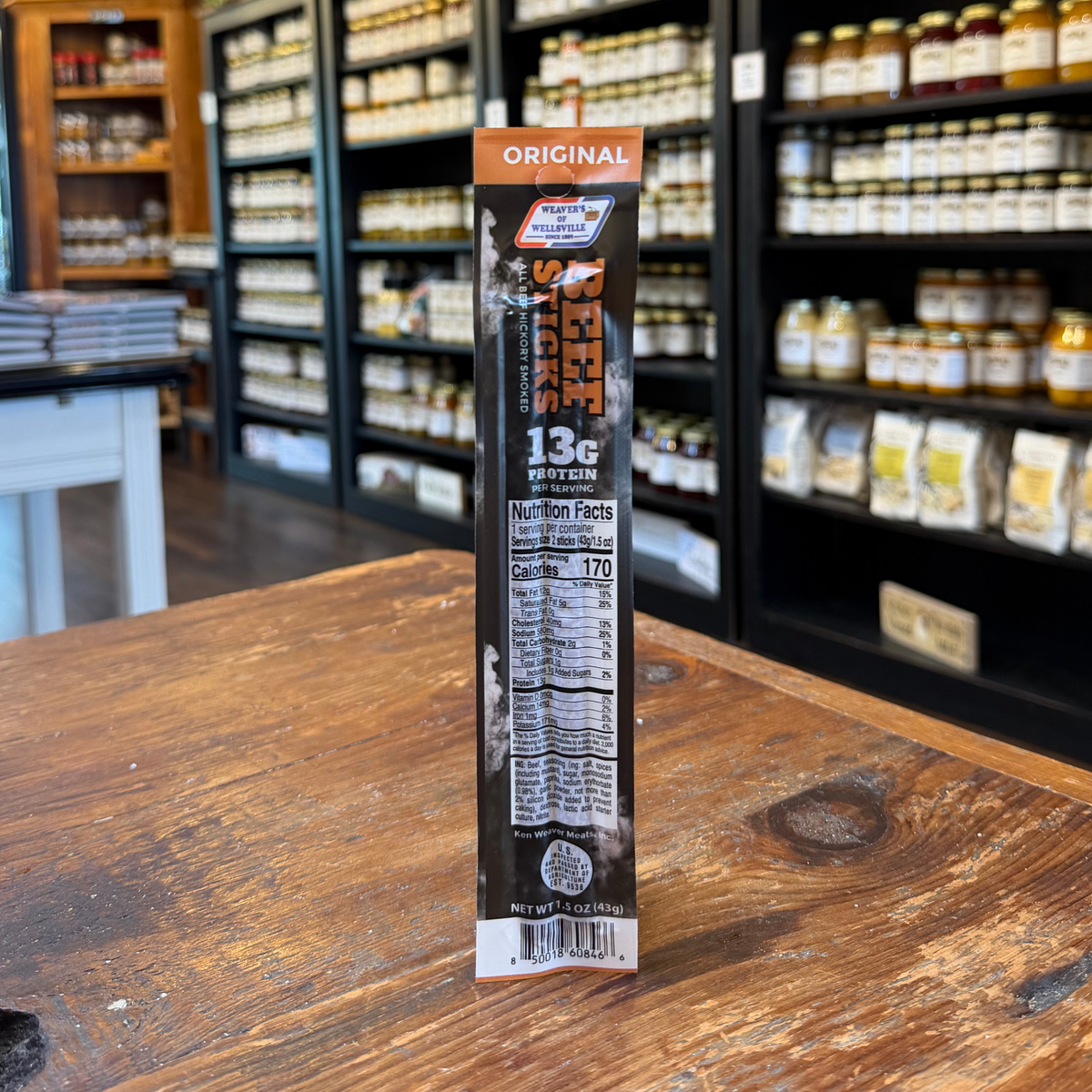 Weaver's of Wellsville Beef Sticks