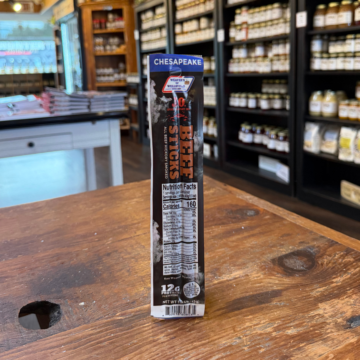 Weaver's of Wellsville Beef Sticks