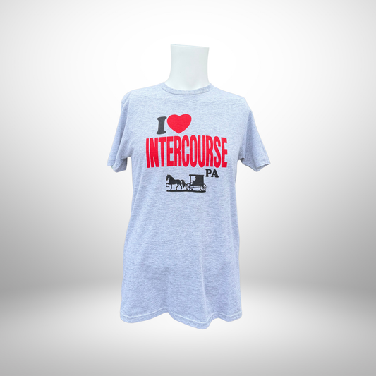 Grey “I Heart Intercourse” T-Shirt