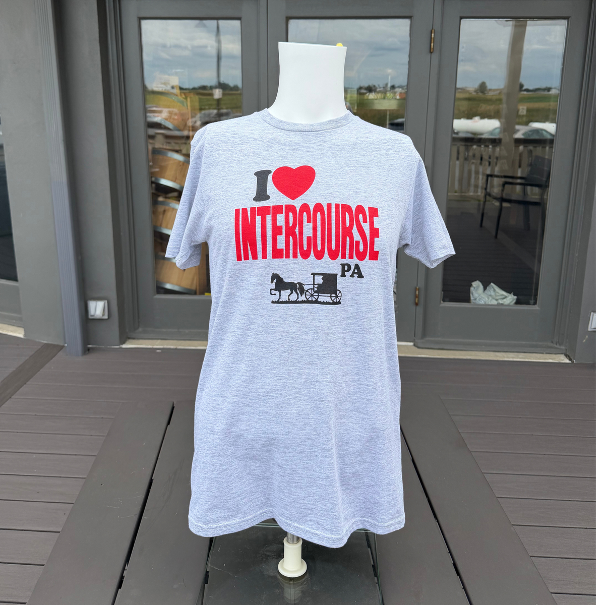Grey “I Heart Intercourse” T-Shirt
