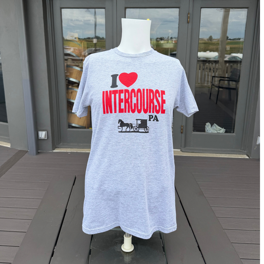 Grey “I Heart Intercourse” T-Shirt
