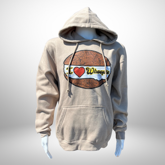 I Love Whoopie Hoodie- Tan