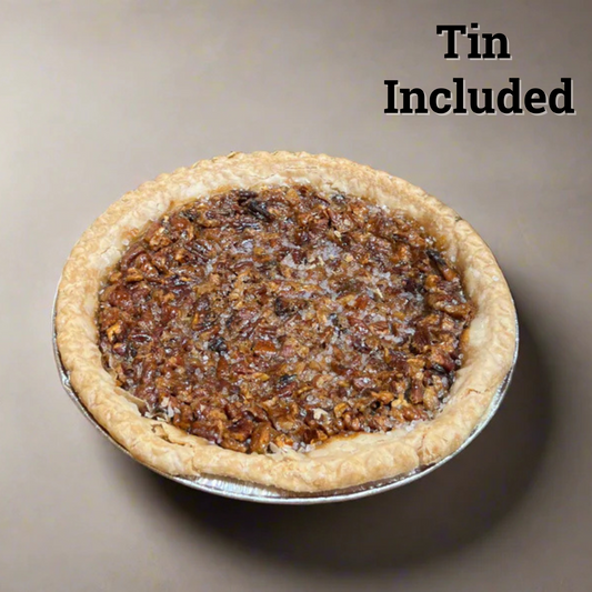 Salted Caramel Pecan Pie from Miller's with Pie Tin
