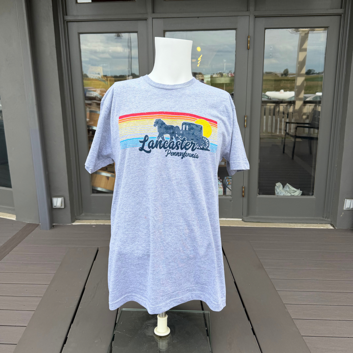 Grey Sunset Horse & Buggy T-Shirt