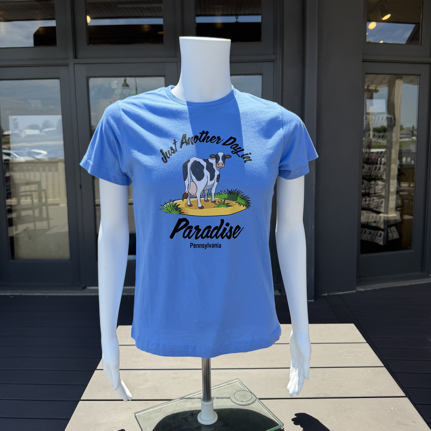 Just Another Day in Paradise Blue Kids Tee