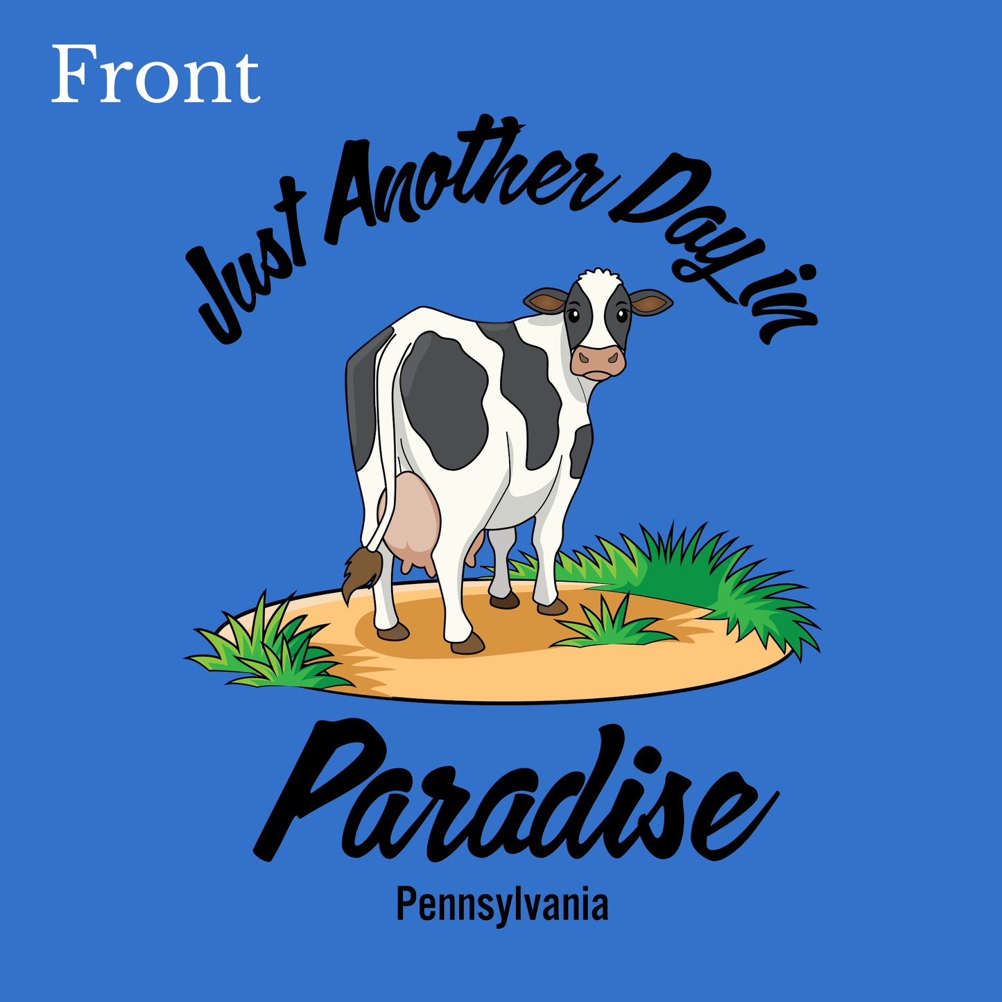 Just Another Day in Paradise Blue Kids Tee
