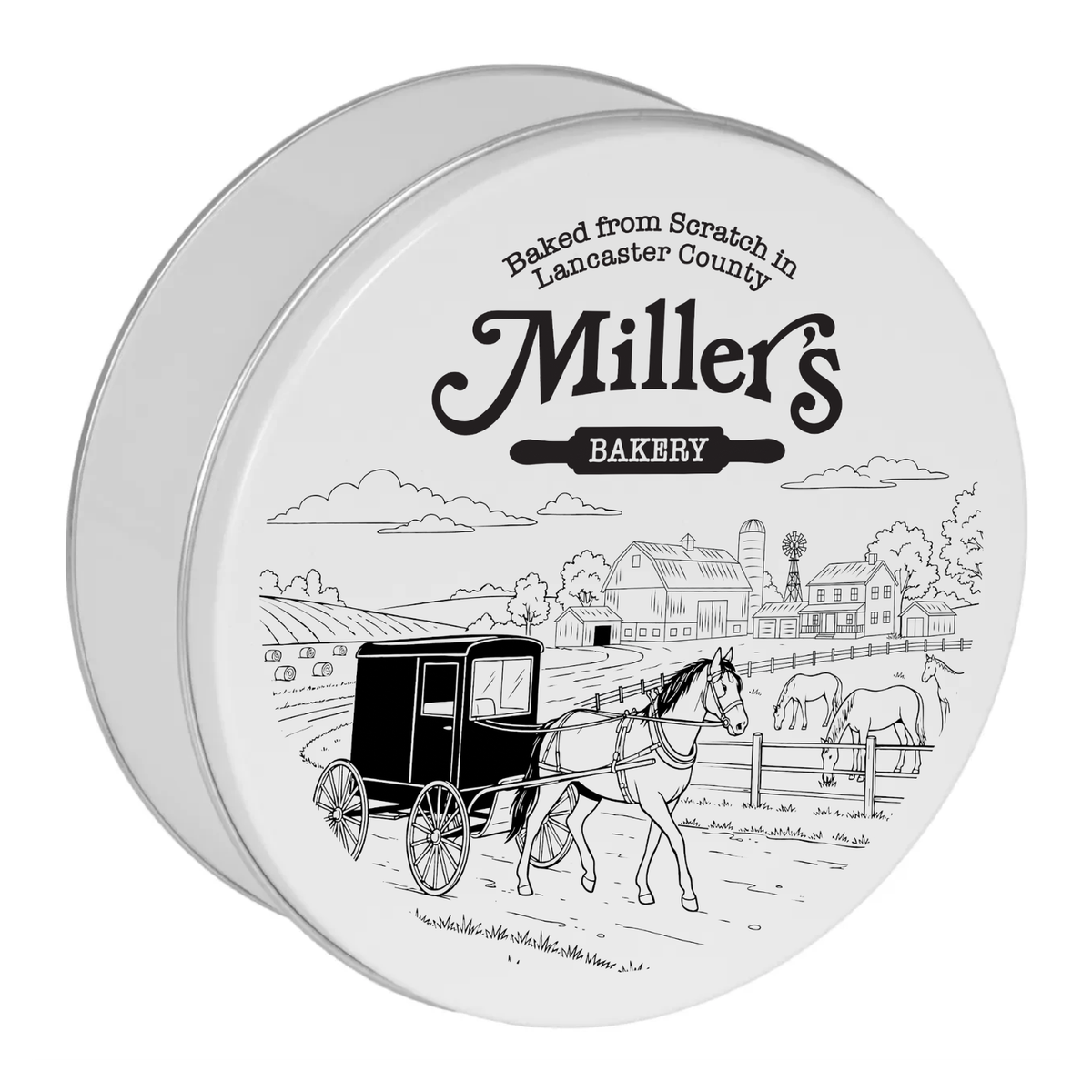 Classic Pecan Pie from Miller's with Pie Tin