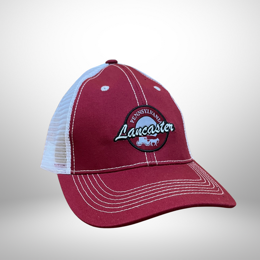 Lancaster Pennsylvania Trucker Hat – Red & White